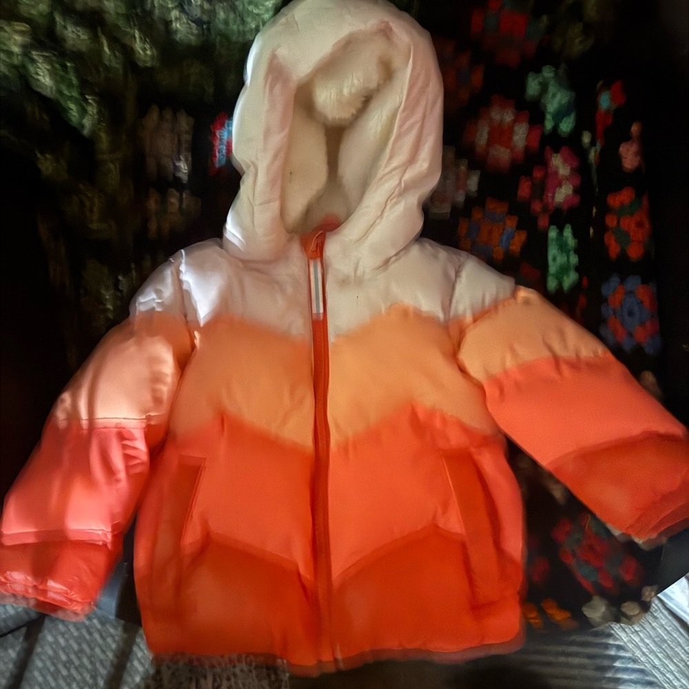 Cat & Jack 18 Months Girls' Ombre Puffer Jacket - Excellent Condition!!